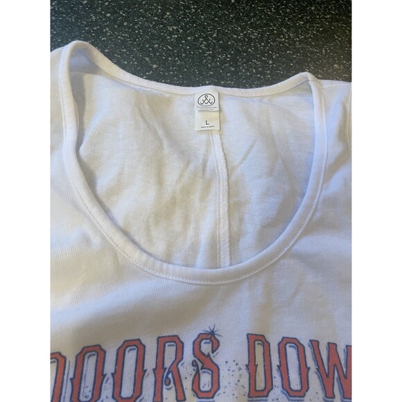 3 Doors Down Racerback Tank Top Size Large Band Tee Concert Y2K 2000s Soft - Picture 3 of 5